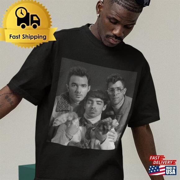 Tops - Jonas Brother Shirt Joe Band Tee Five Album One Night The Tour  Classic